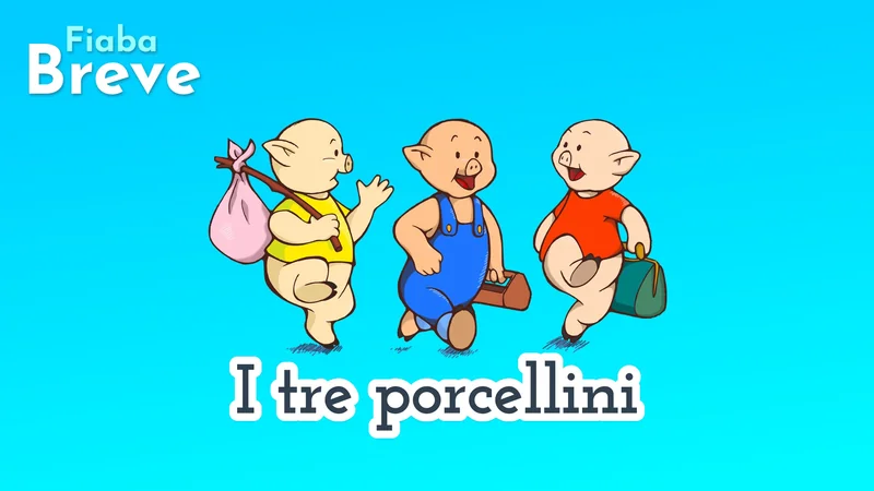 I tre porcellini 🐷🐷🐷 favola della buonanotte breve 🤏
