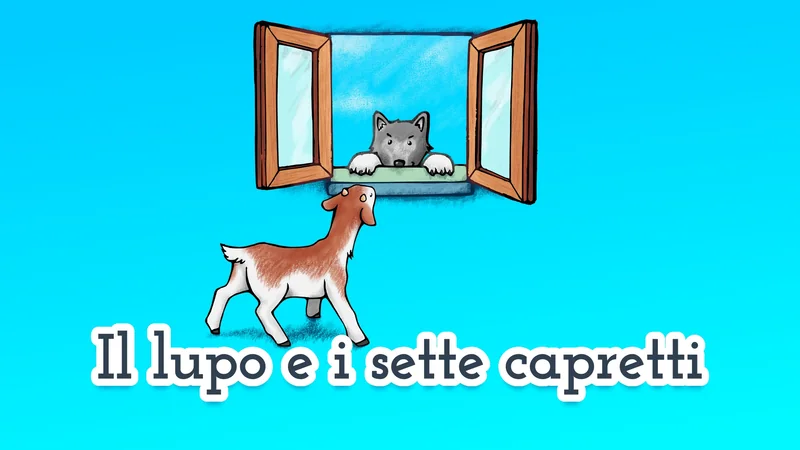 Il lupo e i sette capretti 🐺🐐 favola per bambini