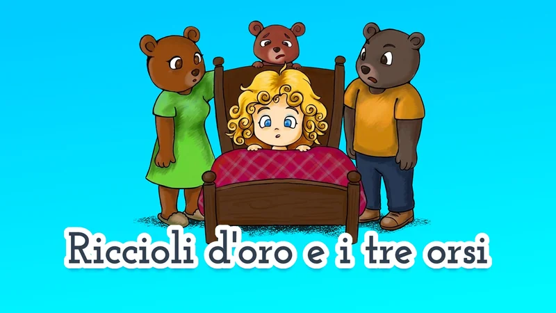 Riccioli d'Oro e i tre Orsi 👱‍♀️🐻🐻🐻 favola per bambini