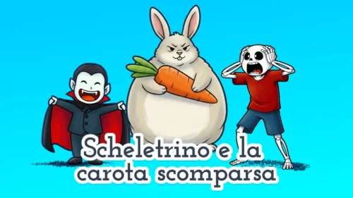 Scheletrino e la carota scomparsa 💀🥕 racconto di halloween per bambini