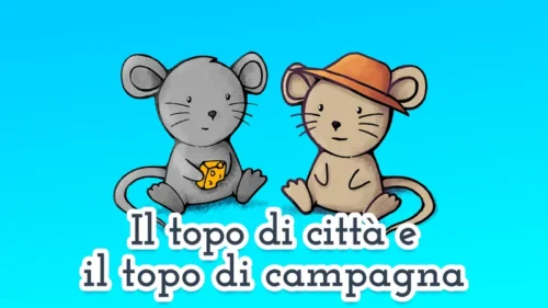 Il topo di città e il topo di campagna 🐁🐀 favola di Esopo con morale per bambini
