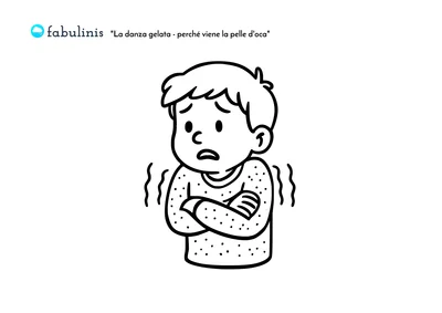 scarica il disegno da colorare di La danza gelata: Perché viene la pelle d’oca 🪶