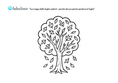 scarica il disegno da colorare di La Magia delle Foglie Cadenti: Perché alcune piante perdono le foglie in inverno 🍂