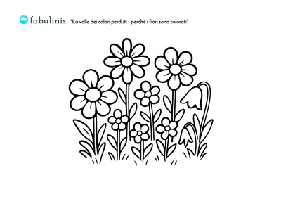 scarica il disegno da colorare di La valle dei colori perduti: Perché i fiori sono colorati 🌺