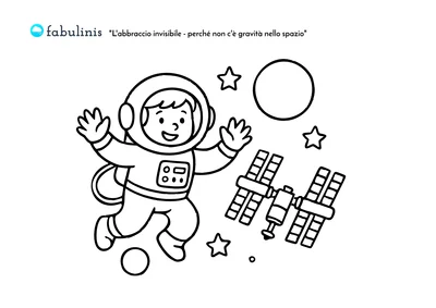 scarica il disegno da colorare di L’abbraccio invisibile: Perché non c’è gravità nello spazio 🚀