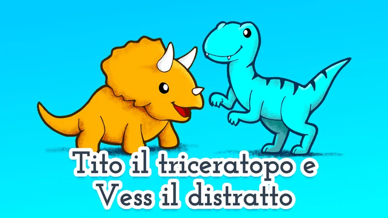 Tito il Triceratopo e Vess il Distratto 🦖 favola divertente per bambini