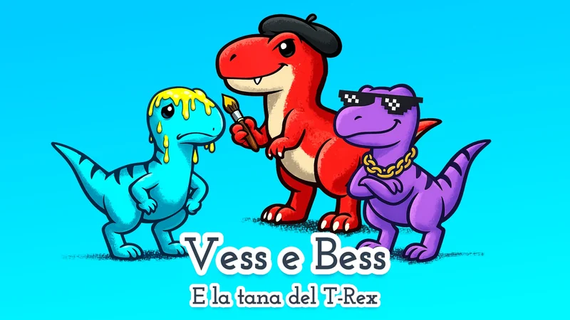 Vess e Bess e la tana del T-Rex 🦖 favola per bambini