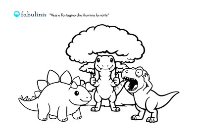 scarica il disegno da colorare di Vess e Tartagino che illumina la notte 💥