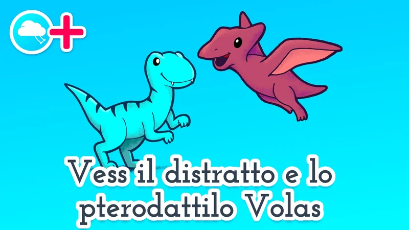 Vess il Distratto e lo Pterodattilo Volas 🦖 favola divertente per bambini