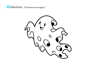 scarica il disegno da colorare di Il fantasma Formaggino 👻🧀